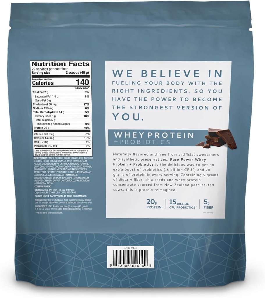 Dr. Mercola Pure Power Protein, Chocolate, 0.5 Ounce 3