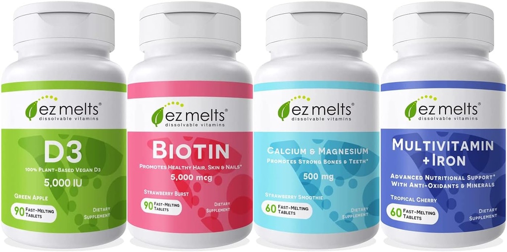 EZ Melts Essential Women's Health Bundle, Sugar-Free, 1-3-Month Supply 2