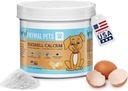 Eggshell Calcium for Pets - 12 oz. Natural, Ultra-Pure Egg Shell Mineral Powder Supplement for Cats and Dogs - High Absorption, Helps Support Bone, Joint, Teeth, Heart, Immune Health 2