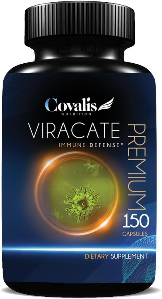 Viracate Immune Defense Supplement | with Monolaurin, Olive Leaf Extract, Cat's Claw, & Lysine | Anti-Microbial Properties | 150 Capsules 2