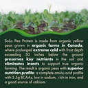 Solo Organic Pea Protein Powder, Low in Sodium, Canada Grown Peas, 100% Vegan, Non-GMO, Unflavored Plant Based Protein Powder with BCAA (2.7 lbs) 5