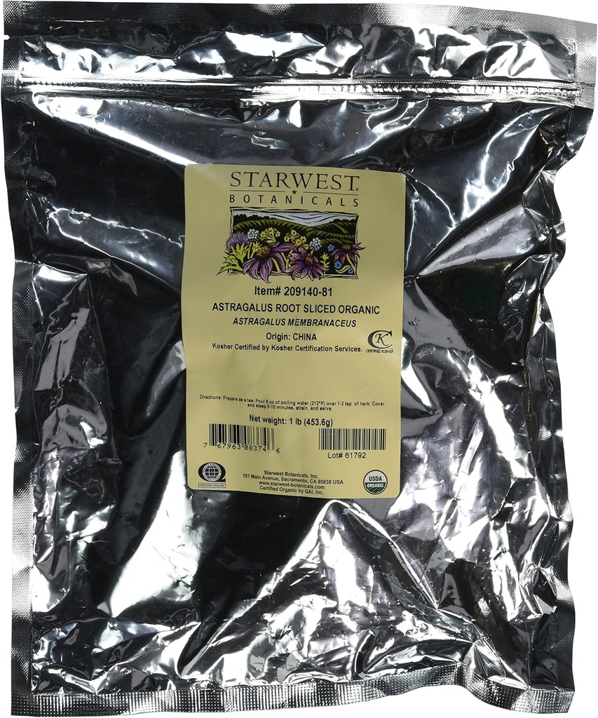 Starwest Botanicals Organic Astragalus Root Sliced, 1 Pound 2