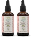 HerbEra Blood Pressure Formula B120 Alcohol-Free Extract Tincture: Hawthorn Leaf, Motherwort Herb, Cayenne Pepper, Hibiscus Flower, Spirulina. Blood Pressure Blend 2x4 Fl Oz 2