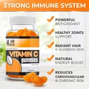 Vitamin C Gummies | Chewable Orange Flavored | Immune Support | Heart Health | Gluten-Free & Vegetarian | Vitamin C Gummies for Adults & Kids- 90 Count 6