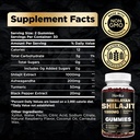 Shilajit Gummies 1000mg for Men & Women - Shilajit Gummies with 85+ Trace Minerals, Ashwagandha, Turmeric, Black Pepper - Energy & Immune Support - Sugar Free Raspberry Flavor 60 Count 3