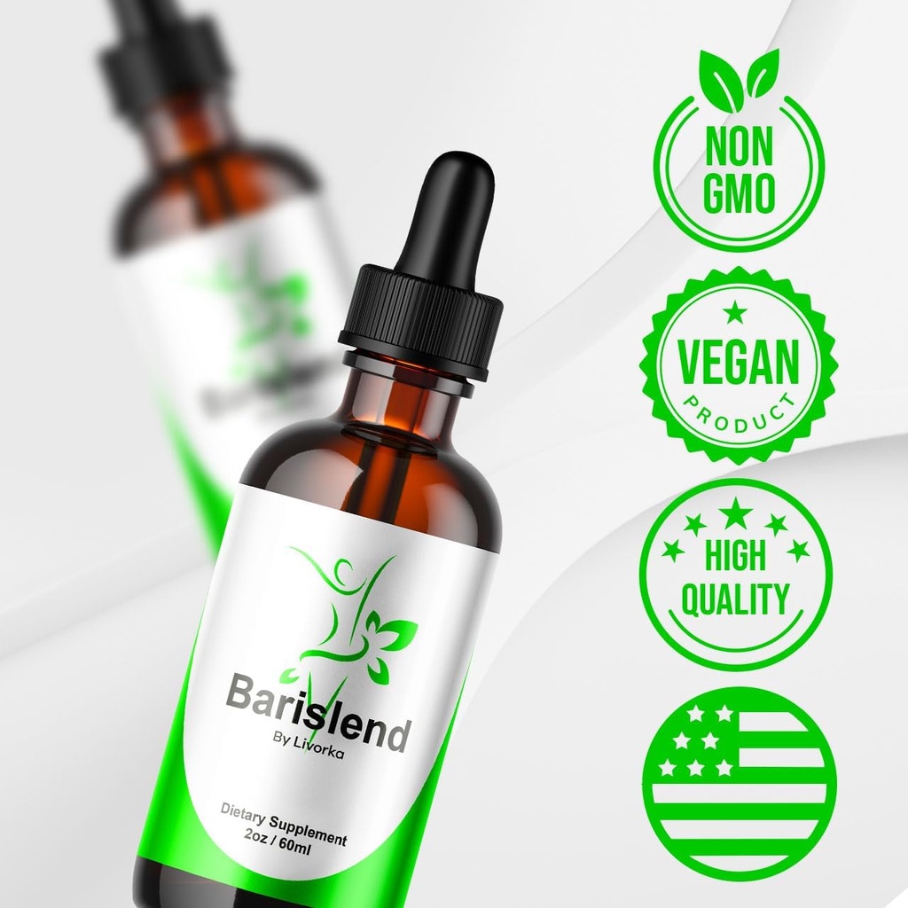 (2 Pack) Barislend Drops, Barislend Liquid, Official Barislend Liquid Drops, Barislends Advanced Liquid Drop Formula, Barislend Drop Supplement Premium Liquid Supplement Support, 2 Bottles For 2 Month 6
