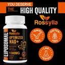 1300 MG Liposomal NAD+ Supplement | Highest Absorption | Purest NAD Supplemet to Boost NAD+ Effetively | Boosting NAD+ Supplement for Aging Defese, Cellular Energy, Longevity | 360 Count 4