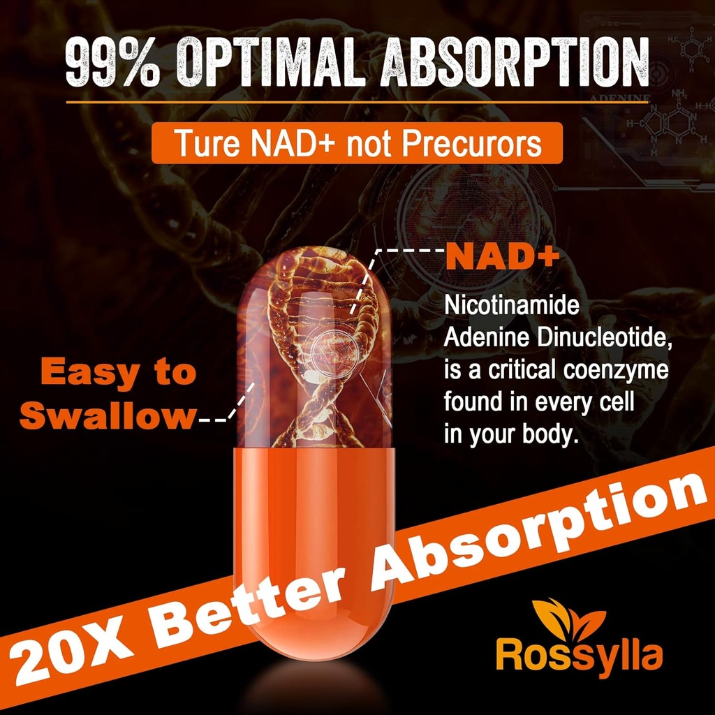 1300 MG Liposomal NAD+ Supplement | Highest Absorption | Purest NAD Supplemet to Boost NAD+ Effetively | Boosting NAD+ Supplement for Aging Defese, Cellular Energy, Longevity | 360 Count 5