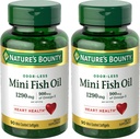 Nature's Bounty Fish Oil 1290 mg Mini Softgels - 90 ct, Pack of 5 5