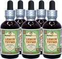 Lemon Thyme (Thymus x Citriodorus) Tincture, Organic Dried Herb Liquid Extract (Brand Name: HerbalTerra, Proudly Made in USA) 2 fl.oz (60 ml) 6
