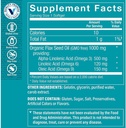 The Vitamin Shoppe Certified Organic Flax Seed Oil 1,000MG, Essential Fatty Acid That Supports Cardiovascular Health, Unrefined & Pesticide Free, Cold Pressed Flax Seed Oil (240 Softgels) 4