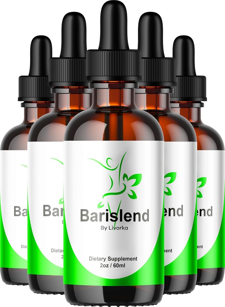 (5 Pack) Barislend Drops, Official Barislends Advanced Liquid Drops Formula, BarislendDrop Supplement Premium Liquid Supplement Support, 5 Bottles for 5 Month 2