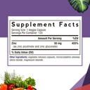 Doctor’s Recipes Zinc 50mg, Highly Absorbable Zinc Picolinate & Gluconate, Supports Natural Immune Defense, DNA & Protein Formation, Cell Growth, Non-GMO, 120 Veggie Capsules 3