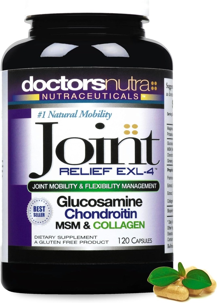 Joint Support Supplement Glucosamine, Chondroitin, Turmeric, MSM, and Collagen 90 Capsules 3