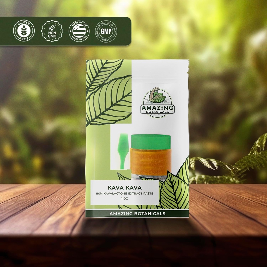 Amazing Botanicals Kava Kava 80% Kavalactone Extract Paste, High Potency Extract, New and Improved Formula (1OZ / 28 Grams) 4