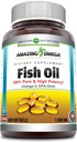 Amazing Omega Fish Oil 1000 mg Softgels Supplement | Omega-3, 180 mg EPA. 120 mg DHA | High Potency (400 Count | 2 Pack) 5