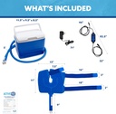Polar Active Ice 3.0 | 9 QT Cold Therapy Ice Machine | Programmable Timer | Knee & Joint Pad | Cryotherapy Pain Relief System | Ace Bandage Style Compression 3