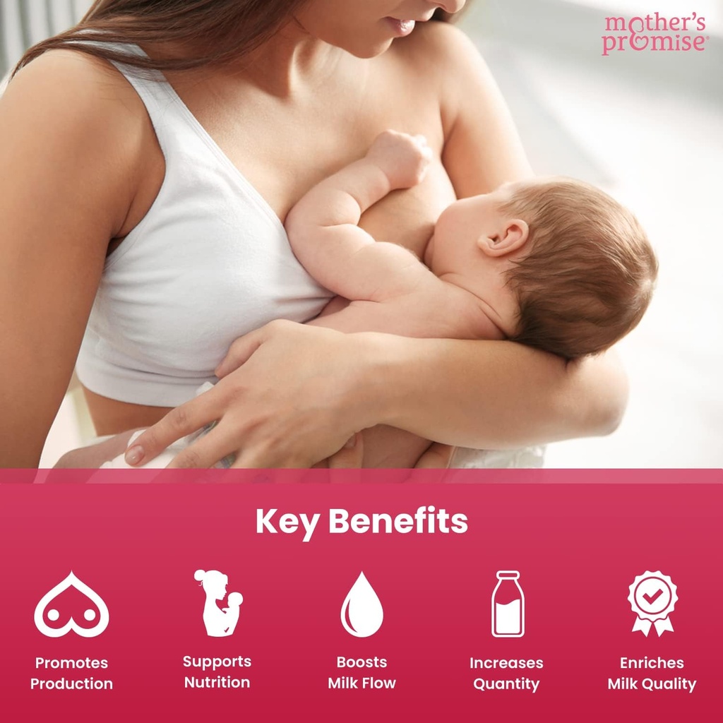 Mother's Promise Lactation Supplement Gummies for Breast Milk Production Increase | Postnatal Lactation Support for Breastfeeding, Nursing & Lactating with Fenugreek, Moringa & Milk Thistle | Vegan 4