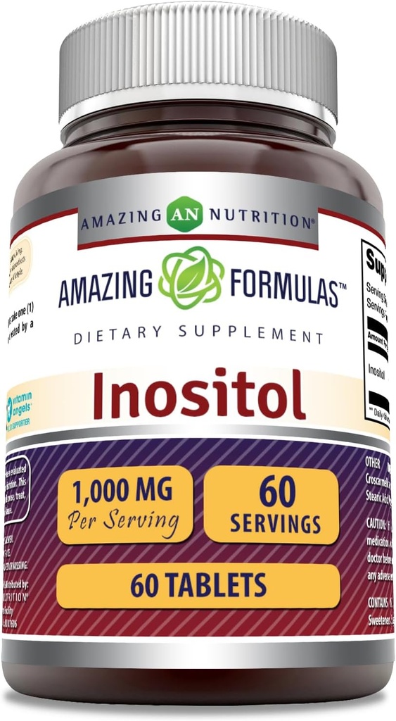 Amazing Formulas Inositol Supplement | 1000 Mg Per Serving | 250 Tablets | Non-GMO | Gluten-Free | Made in USA 5