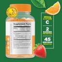 Lifeable Zinc Kids + Vitamin C Kids, Gummies Bundle - Great Tasting, Vitamin Supplement, Gluten Free, GMO Free, Chewable Gummy 4
