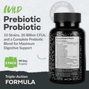 Wild Prebiotics and Probiotics with Digestive Enzymes | 20 Billion CFU - 10 Strains for Women & Men | Support Gut Health & Digestion Supplements | Non-GMO Prebiotic Fiber | 30 Count (Pack of 2) 5