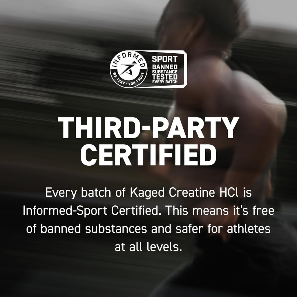 Kaged Creatine HCl Powder, Unflavored, Muscle Building and Recovery Supplement, Patented Formula, Highly Soluble Powder, 75 Servings 5