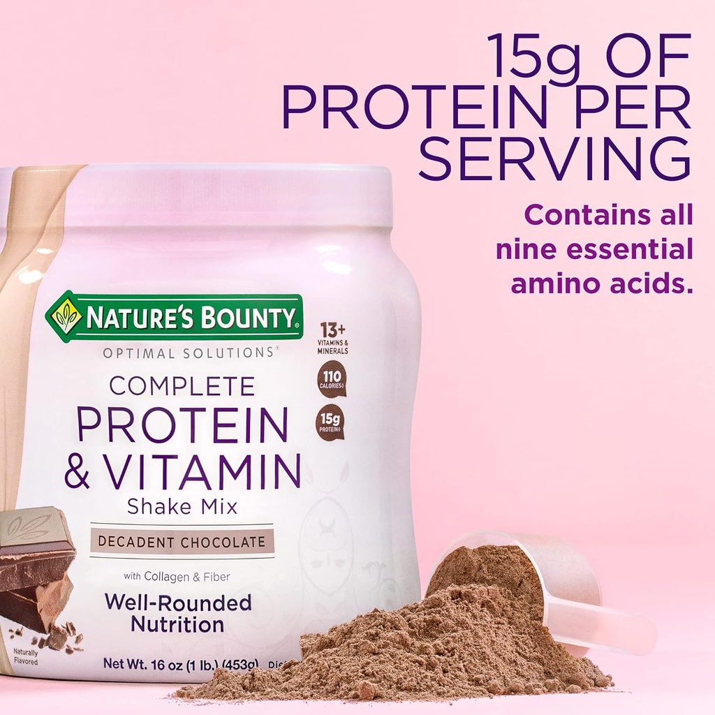 Nature's Bounty NBTY OP Protein Shake Choc 6x16oz PWD US 3