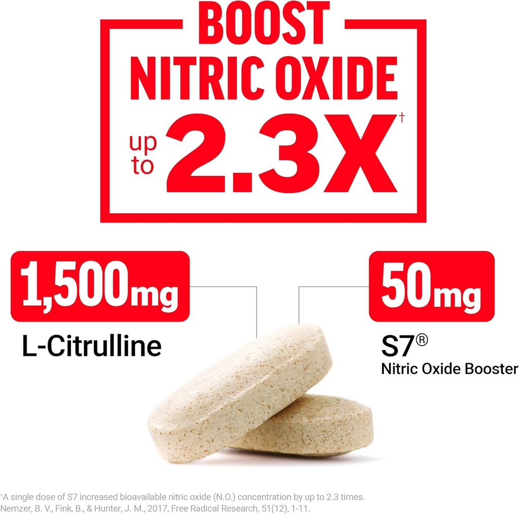 FORCE FACTOR Score! XXL Nitric Oxide Booster Supplement for Men with L-Citrulline, Horny Goat Weed, Black Maca, & Tribulus Terrestris to Increase Stamina, Energy, and Physical Performance, 30 Tablets 3