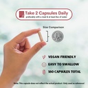 Cranberry Extract Pills Supplement 25% Proanthocyanidins with Vitamin C - Urinary Tract, Skin, Immune Support - 180 Veggie Capsules - Non-GMO, Gluten-Free, Vegan Friendly 6