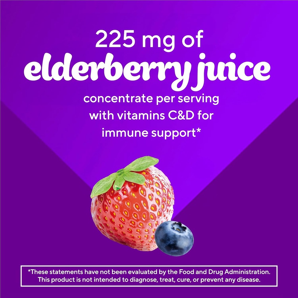 Vitafusion Elderberry Gummy Vitamins, 90ct Elderberry Gummy Vitamins, Chewables, 90 Count 6