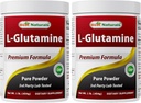 Best Naturals L-Glutamine Pure Powder 1 LB (1 LB (Pack of 2)) 2