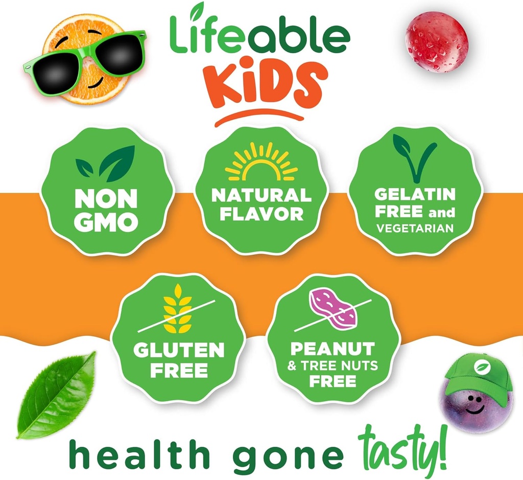 Lifeable Phosphatidylserine (ps100) Kids | 100mg Kids Focus Gummies | Great Tasting Phosphatidylserine Supplement | Focus Supplement for Kids | 90 Gummies 5