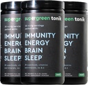 100% Natural Greens Superfood Powder – Daily Supplement with 38 Superfoods, Vitamins and Minerals – Supports Energy, Stress and Immunity – 30 Day Supply – 360 Grams (3 Tubs) 2