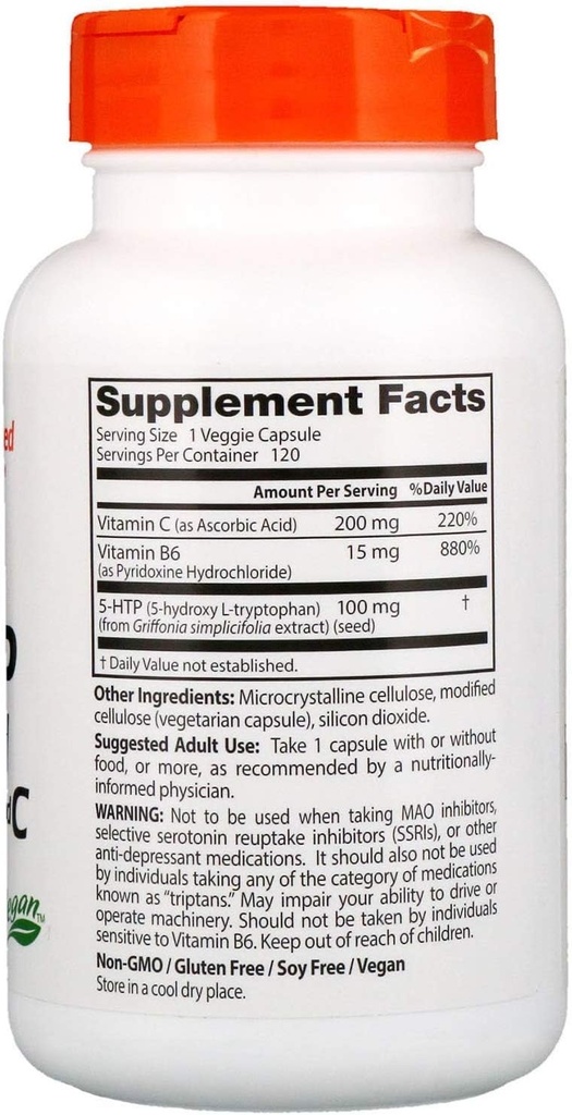 Doctors Best 5HTP Enhanced with Vitamins B6 and C 235 3