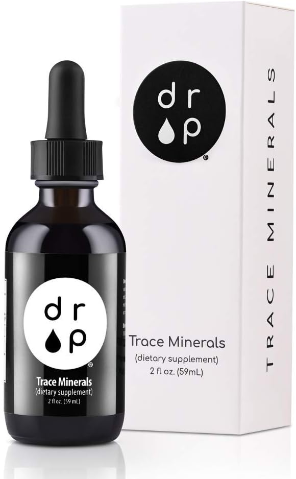 Drop Supplements Organic Trace Mineral Drops, Elderberry Drops and Vitamin D3+K2 Drops Bundle 3