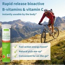 Super B-Complex Bundle, 180 Sustained-Release Tablets & 20 Orange Flavor Effervescent Tablets for Fast Energy On The Go, by Igennus 4