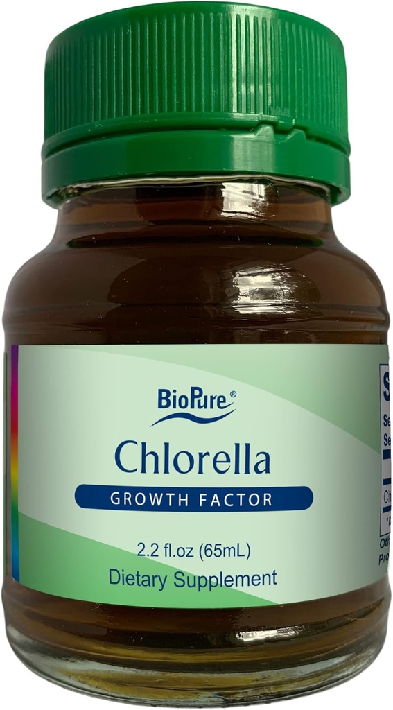BioPure Chlorella Growth Factor Liquid – Nutrient-Dense, Nutraceutical Superfood Packed with Proteins, Vitamins, Minerals & Amino Acids That Supports Metabolism, Detox & Immunity – 2.2 fl oz 2