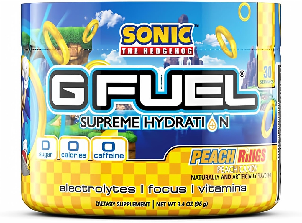 G Fuel Mango Lemonade Supreme Hydration, Electrolyte Powder Mix for Energy & Focus, Sugar and Caffeine Free Supplement with Essential Vitamins & Minerals, Mango Lemonade Flavor, 3.4 oz - 30 Servings 5