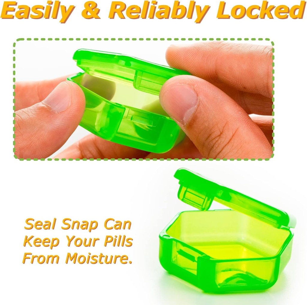 Monthly Pill Organizer 1-Time a-Day: 30 Day Pill Organizer with Labels, Portable Monthly Pill Box, Month Pill Holder ith Portable Zipper Bag for Vitamin, Medicine, Fish Oil, Supplements 5