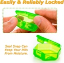 Monthly Pill Organizer 1-Time a-Day: 30 Day Pill Organizer with Labels, Portable Monthly Pill Box, Month Pill Holder ith Portable Zipper Bag for Vitamin, Medicine, Fish Oil, Supplements 5