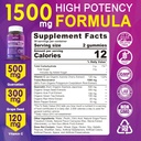 Resveratrol Supplement 1500mg - Resveratrol Gummies Supports NAD⁺, NMN & NMNH Synergy, with Quercetin, Grape Seed, Acai Berries Extracts for Antioxidant, Healthy Aging & longevity, Skin, Brain - 1Pcs 3