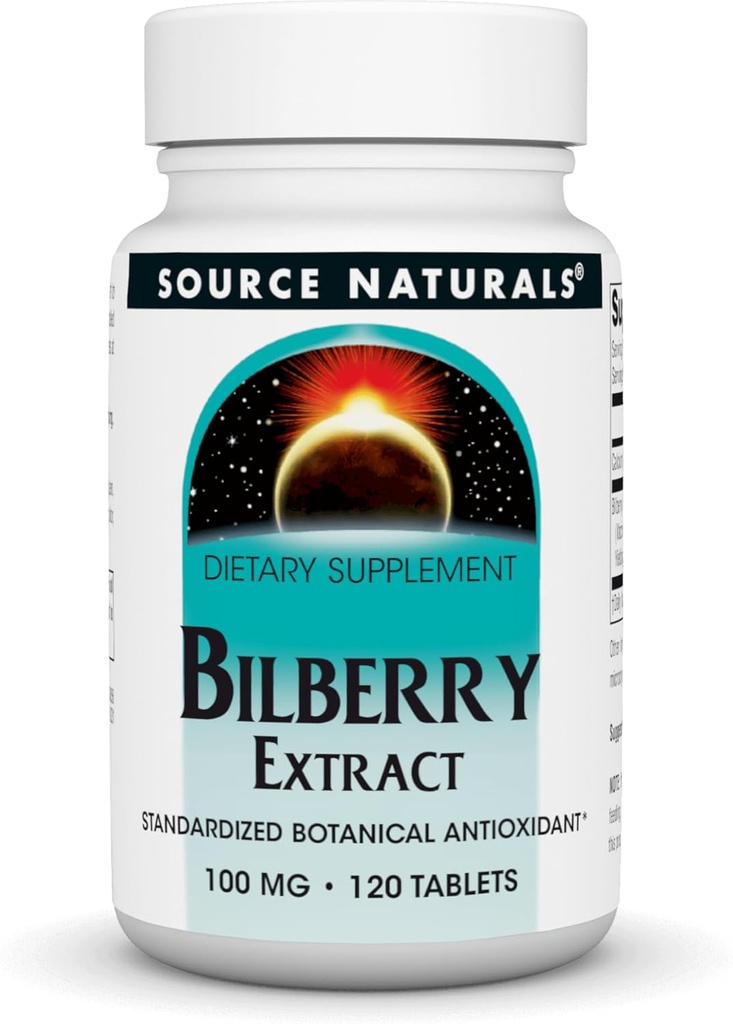 Source Naturals Bilberry Extract 50 mg Standardized Botanical Antioxidant - 60 Tablets 2
