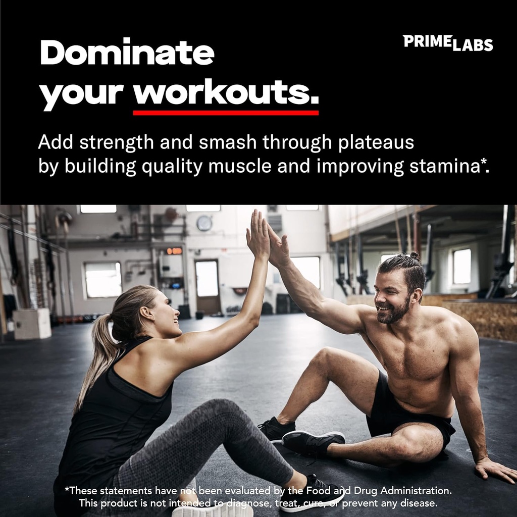 Prime Labs Prime Test (2-Pack) + Creatine Capsules (120 ct) 5