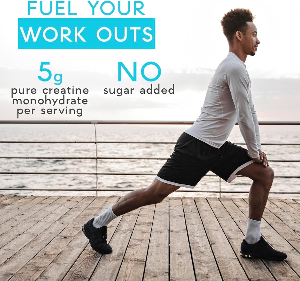 Creatine Monohydrate Gummies for Men & Women, 100% Creatine Mixed Berry Gummies, 5g per Serving + Vegan, Sugar Free + Strength, Energy, Muscle & Booty Gain - 120 Count 5