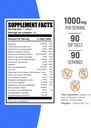 BulkSupplements.com Multivitamin for Women Softgels - Daily Multivitamin Supplement, Multimineral for Women with Fish Oil - Gluten Free, 1 Softgel per Serving (1000mg), 90 Count (Pack of 1) 3