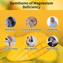 90 CT Magnesium Glycinate Gummies 1000mg - Sugar Free Magnesium Potassium Supplement with Vitamin D, B6, CoQ10 for Calm Mood & Sleep Support - 90 Orange Gummies. 4