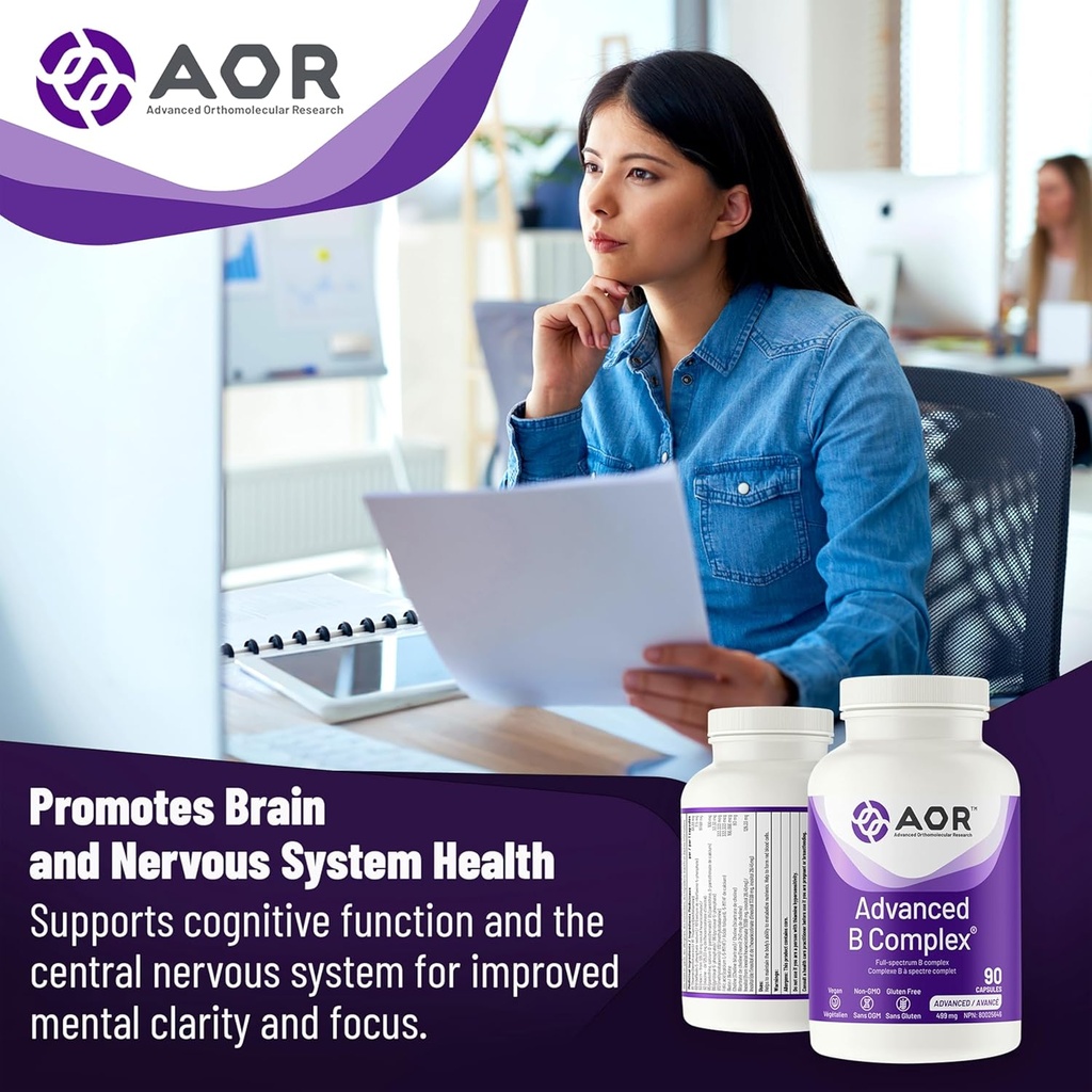 AOR Advanced B Complex, 90 CT 5