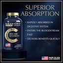 Granions HMB and Vitamin D3 Supplement - Muscle Recovery, Beta Hydroxy Butyrate Pre Workout Muscle Builder, Mass Gainer - 1000 MG with D3 and Calcium - 360 HMB Capsules, 6-Month Supply 3