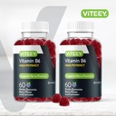 Viteey Vitamin B6 Gummies - Energy, Nerve & Mood Support - B6 Vitamins 100mg - Vegan, Gluten Free, GMO Free - 120 Count 3