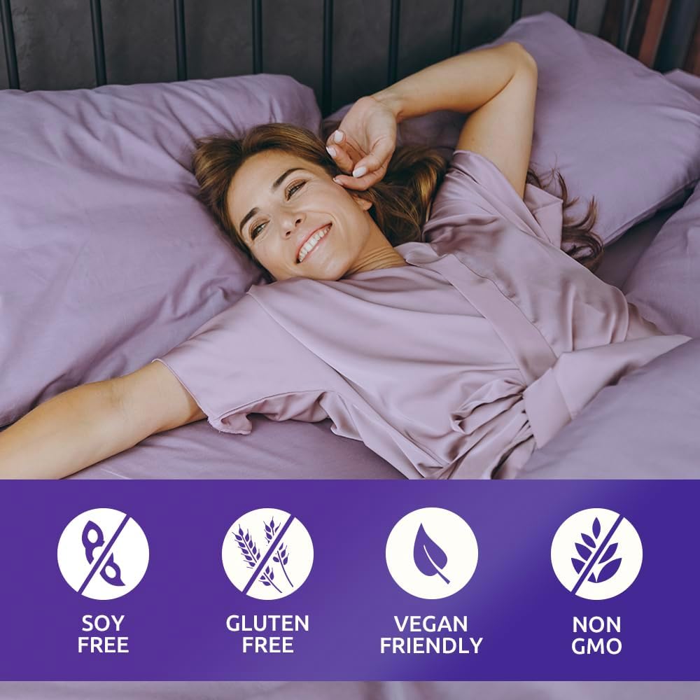 Zentastic Sleep Aid - Non Habit Forming for Healthy Sleep - Melatonin, Valerian, Suntheanine, Magnesium, Herbals, & More - Natural Sleep Aid for Adults - Sleeping Pills - Made in USA, 60 Capsules 4